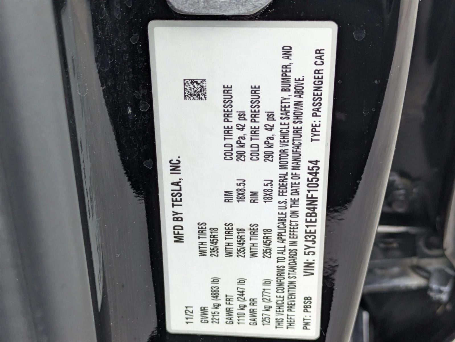 2022 Tesla Model 3 Long Range Dual Motor All-Wheel Drive