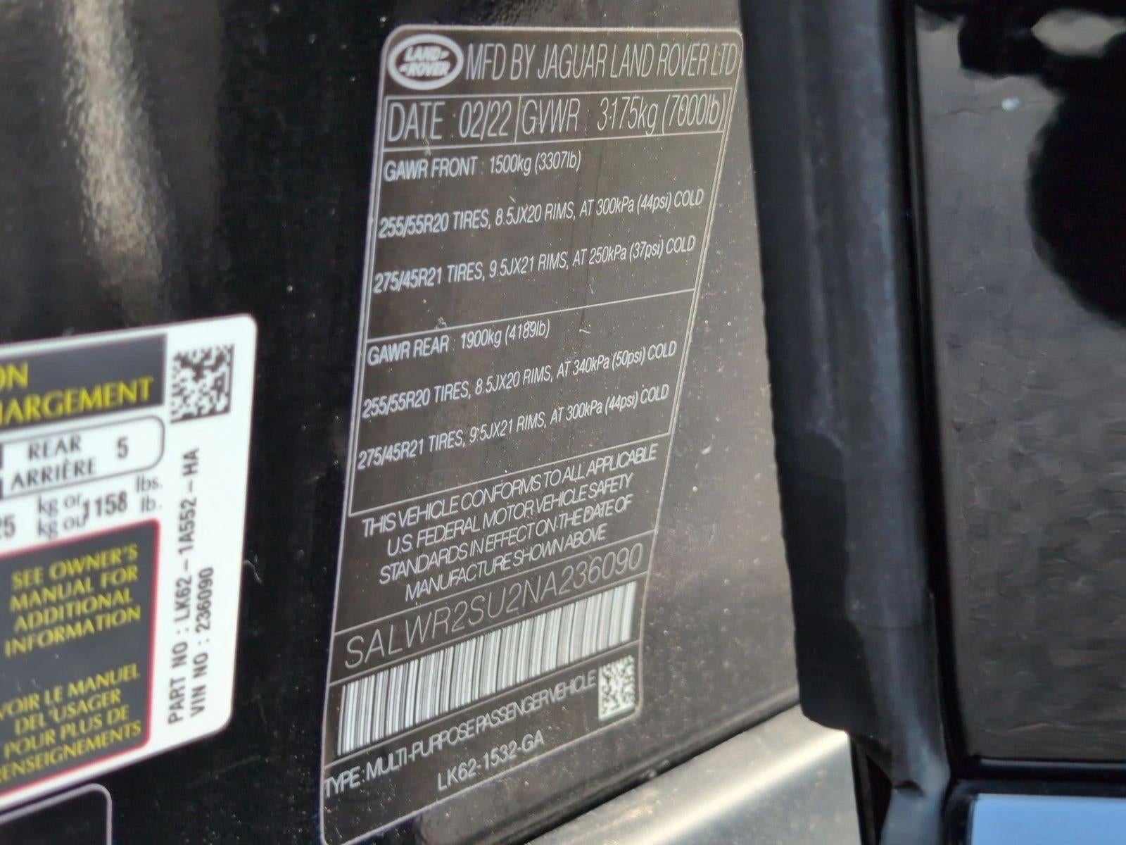 2022 Land Rover Range Rover Sport HSE Silver Edition