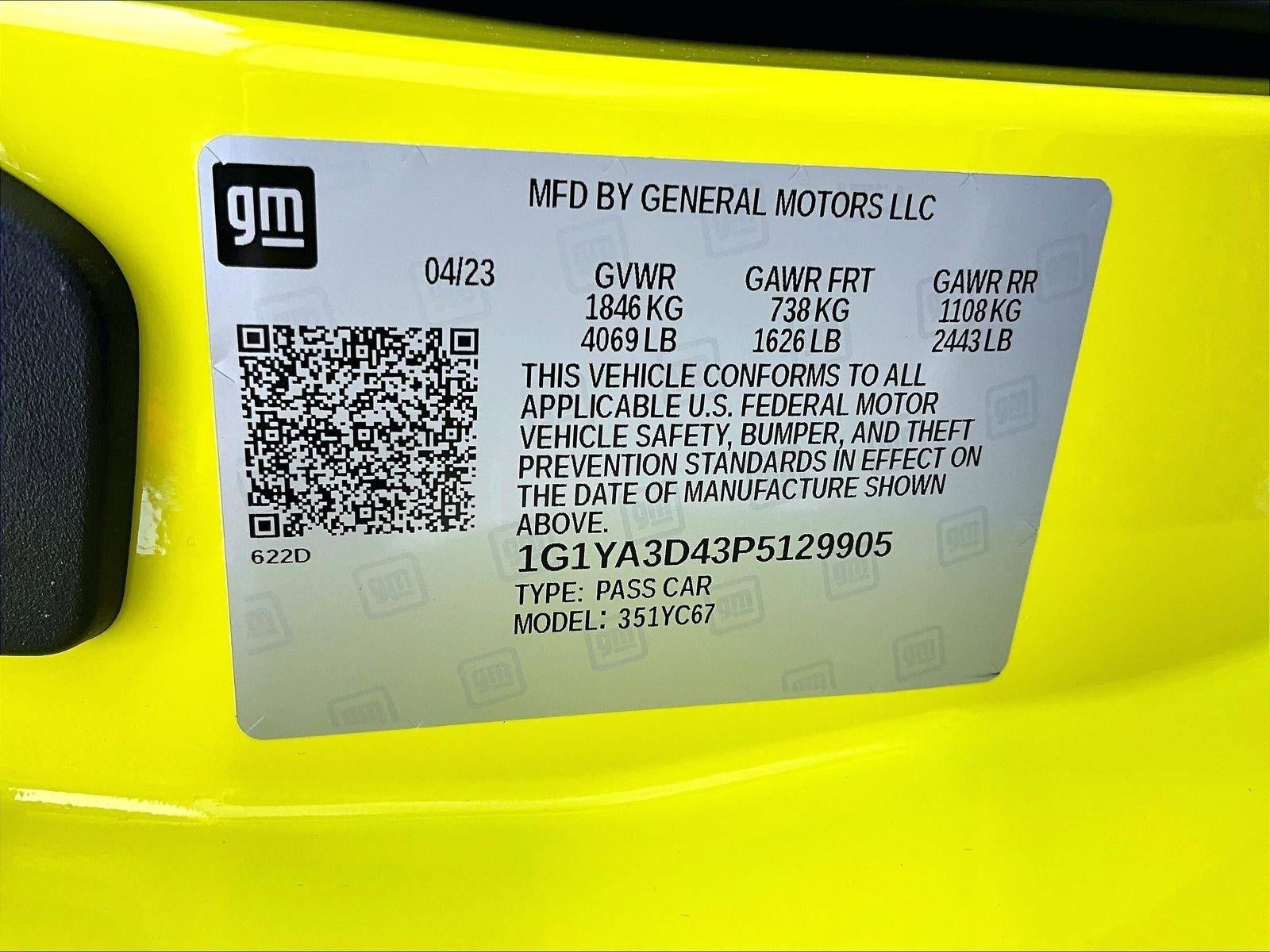 2023 Chevrolet Corvette Stingray 1LT