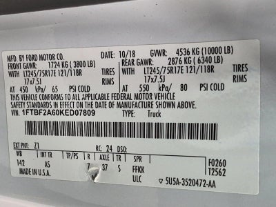 2019 Ford Super Duty F-250 SRW XL