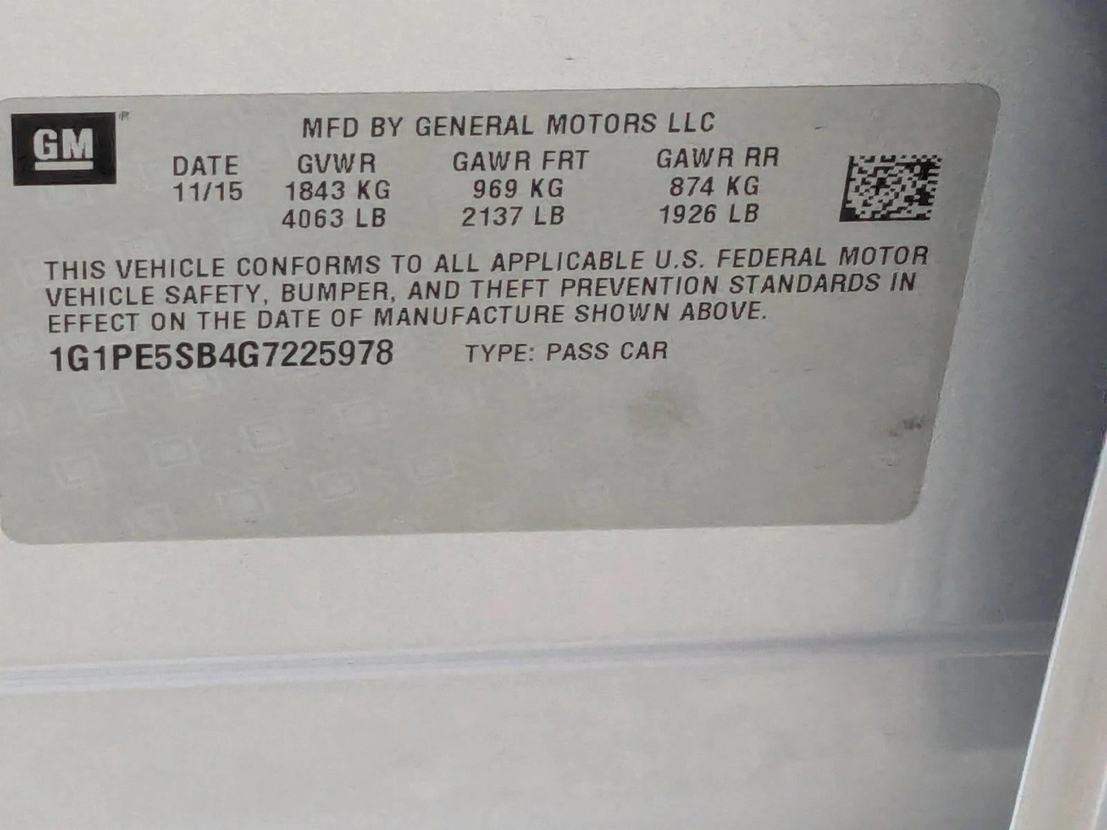 2016 Chevrolet Cruze Limited LT