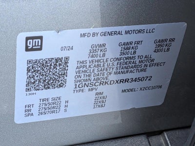 2024 Chevrolet Tahoe RST