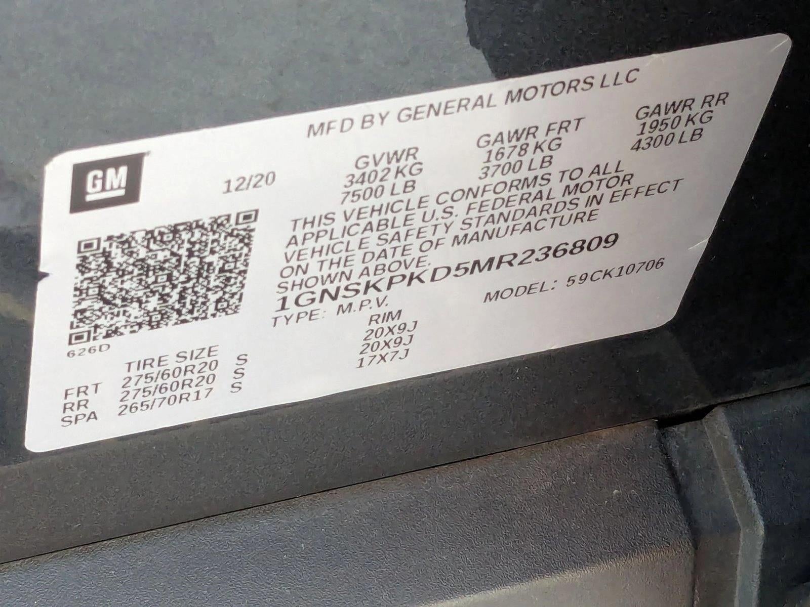 2021 Chevrolet Tahoe Z71