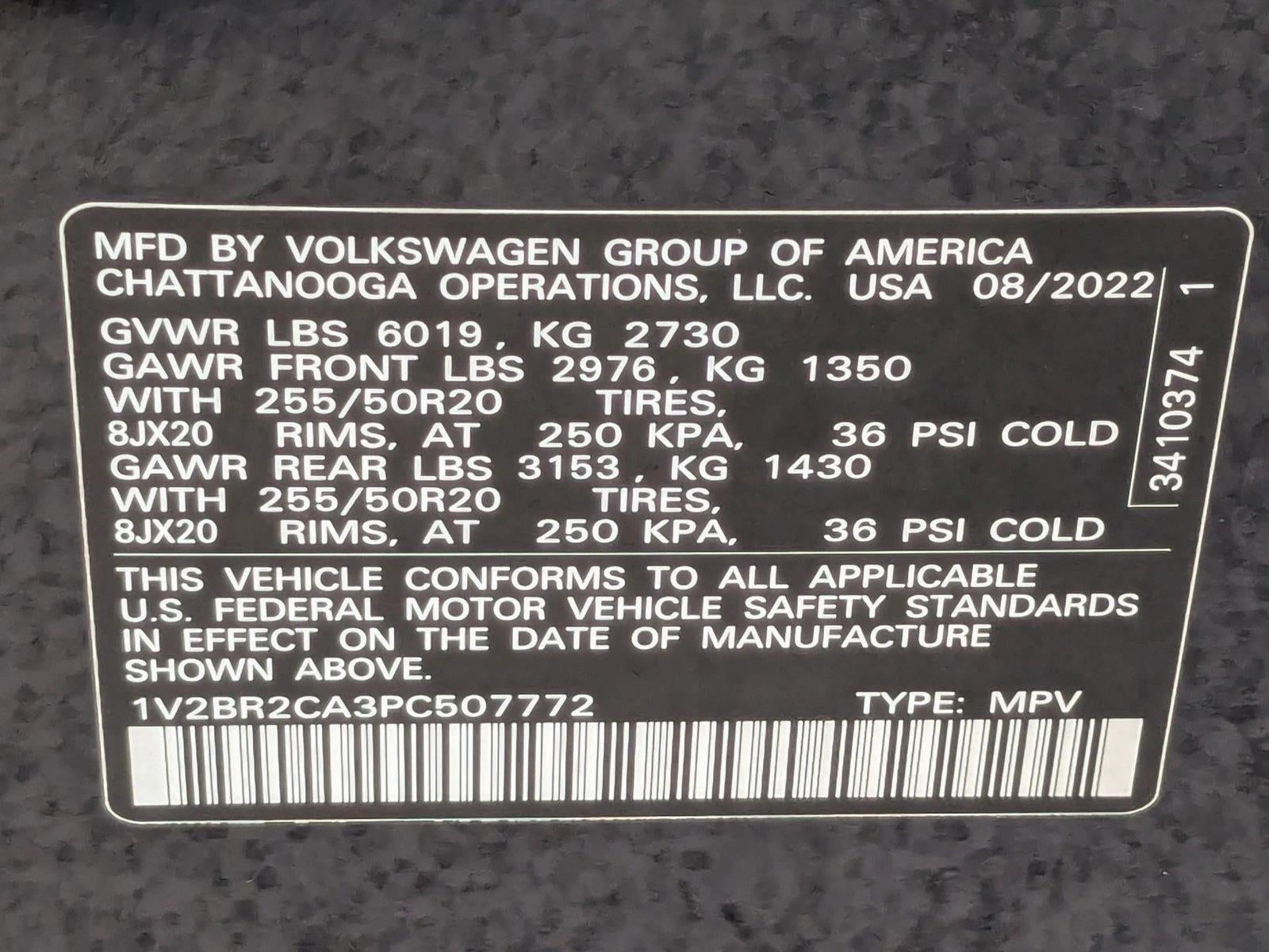 2023 Volkswagen Atlas 3.6L V6 SEL