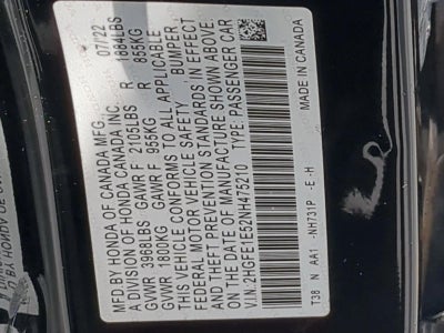 2022 Honda Civic Si Base