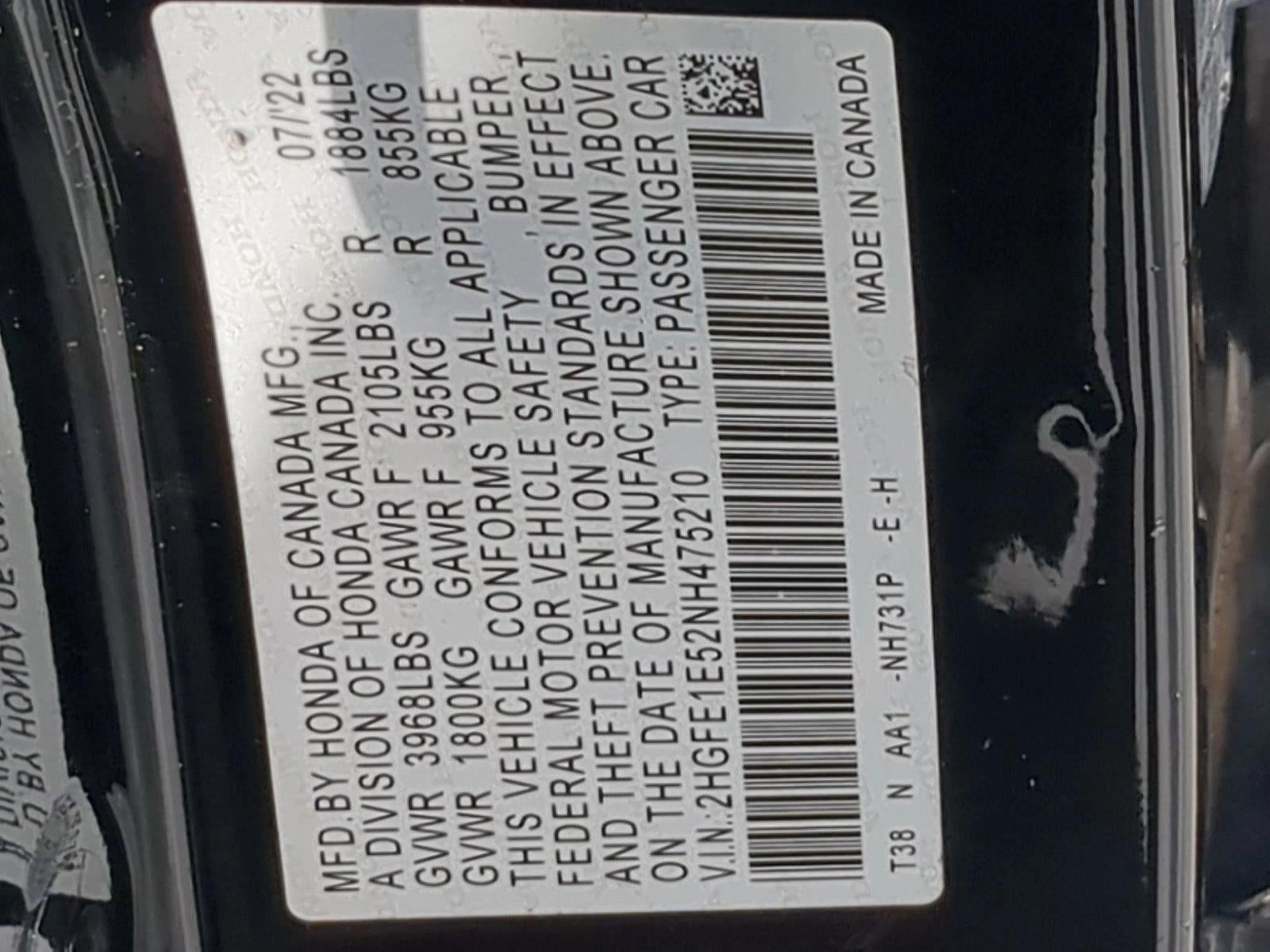 2022 Honda Civic Si Base