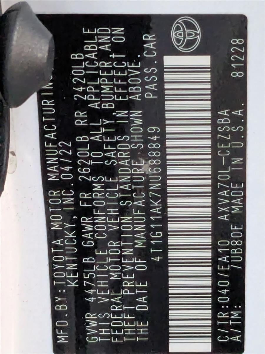 2022 Toyota Camry Base