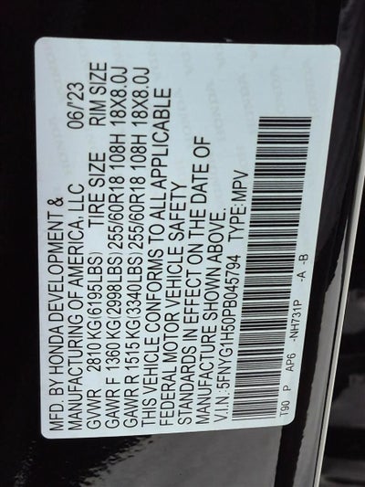 2023 Honda Pilot AWD EX-L 7 Passenger