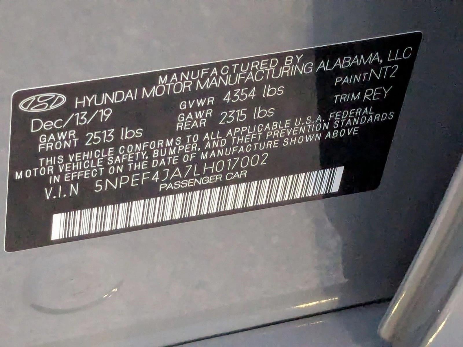 2020 Hyundai Sonata SEL