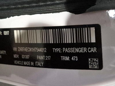 2017 Alfa Romeo Giulia Ti RWD