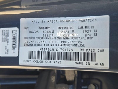 2025 Mazda Mazda3 Hatchback 2.5 S Carbon Edition