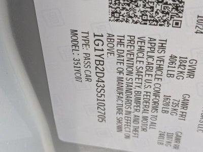 2025 Chevrolet Corvette Stingray 2LT