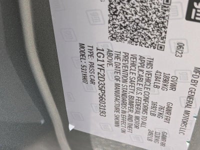 2023 Chevrolet Corvette Z06 3LZ