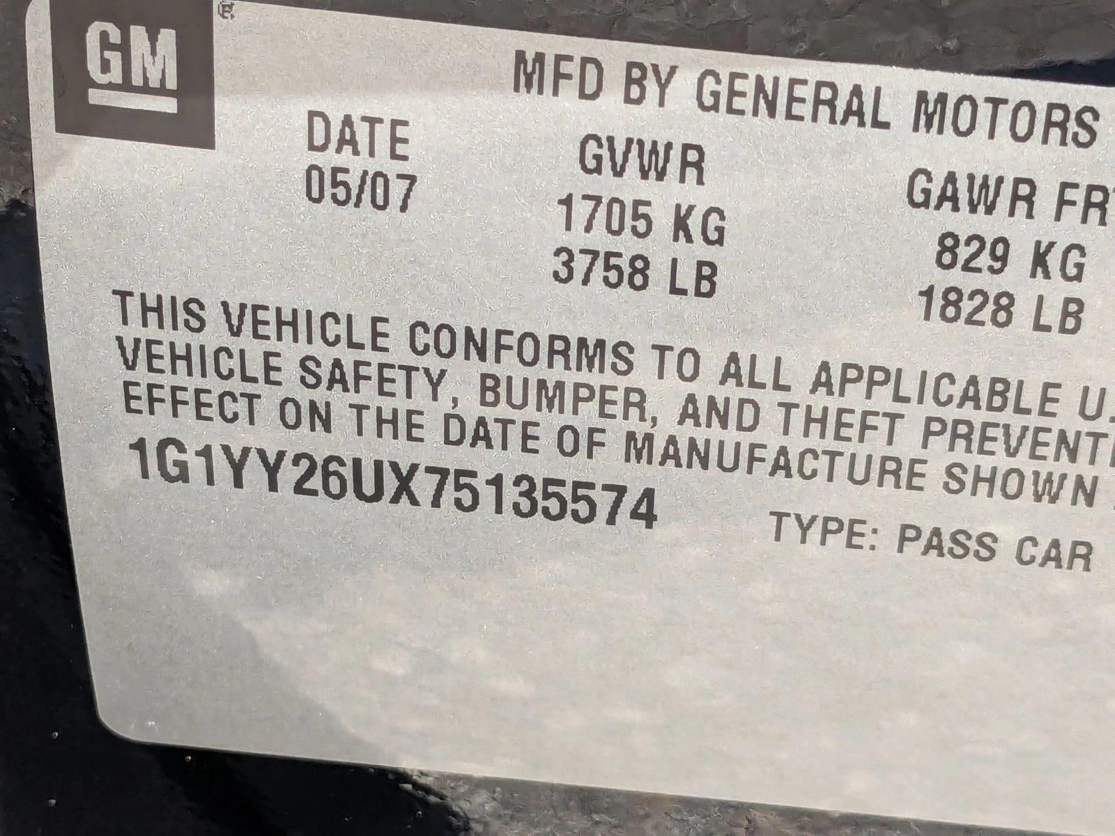 2007 Chevrolet Corvette Base