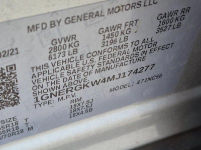 2021 Chevrolet Traverse LT Cloth