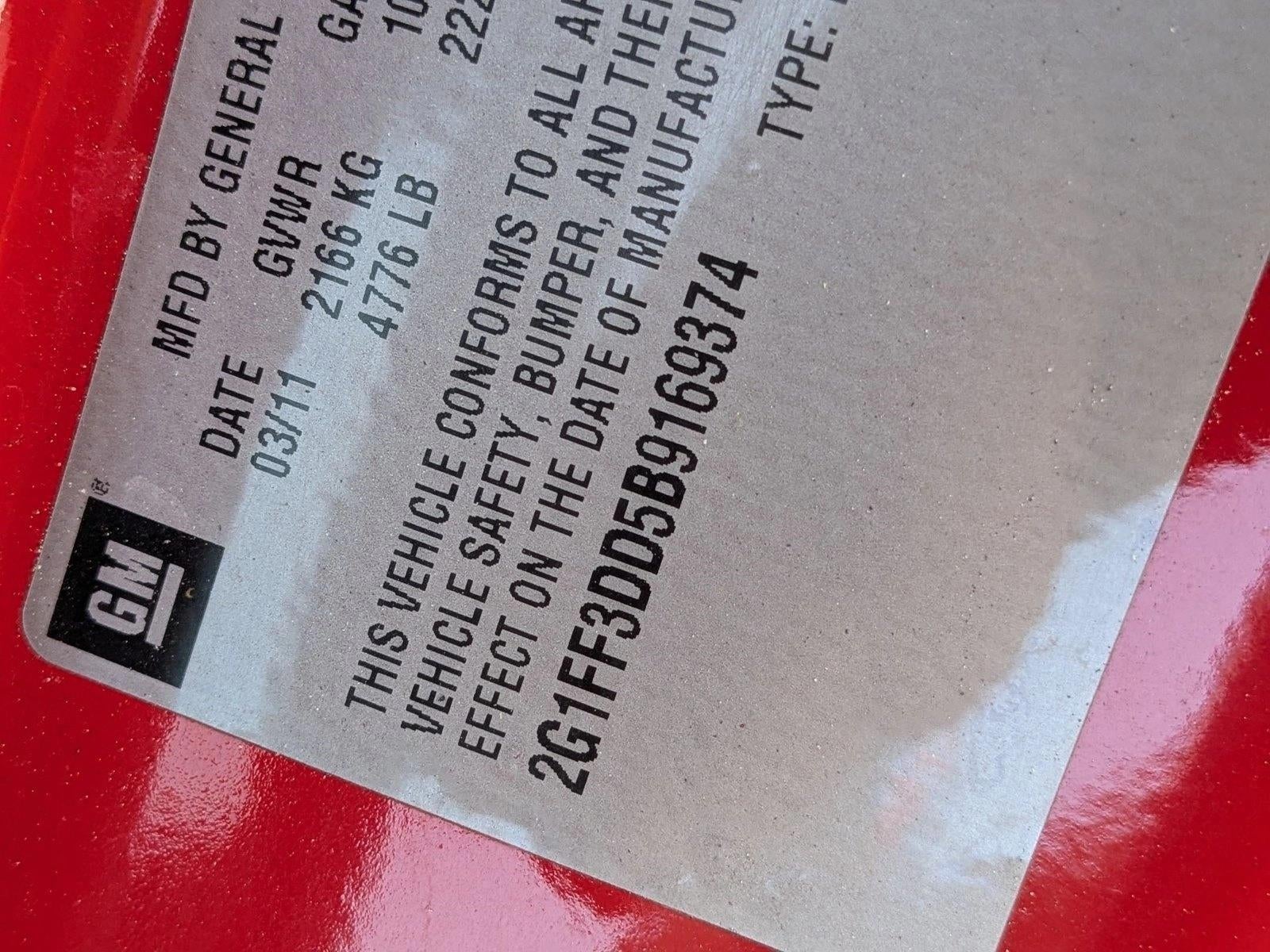 2011 Chevrolet Camaro 1LT