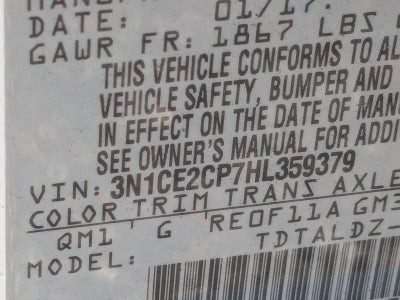 2017 Nissan Versa Note SV