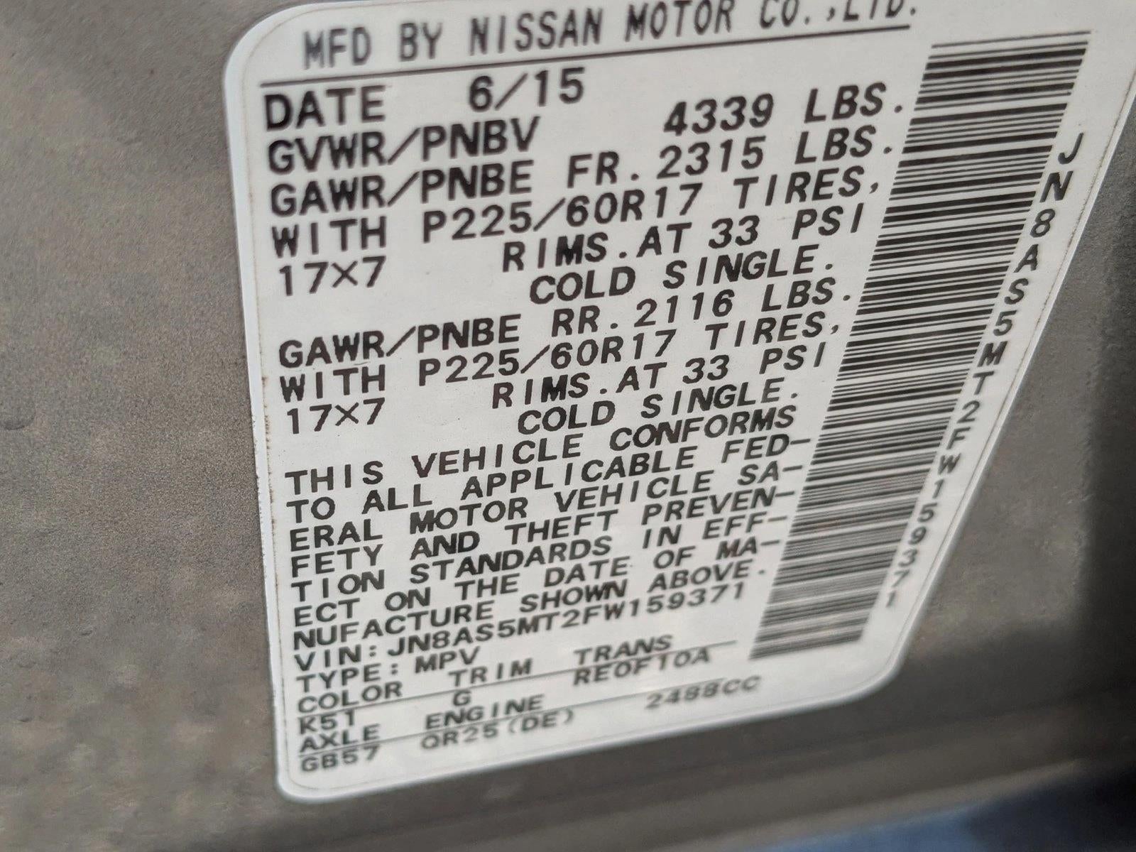 2015 Nissan Rogue Select S