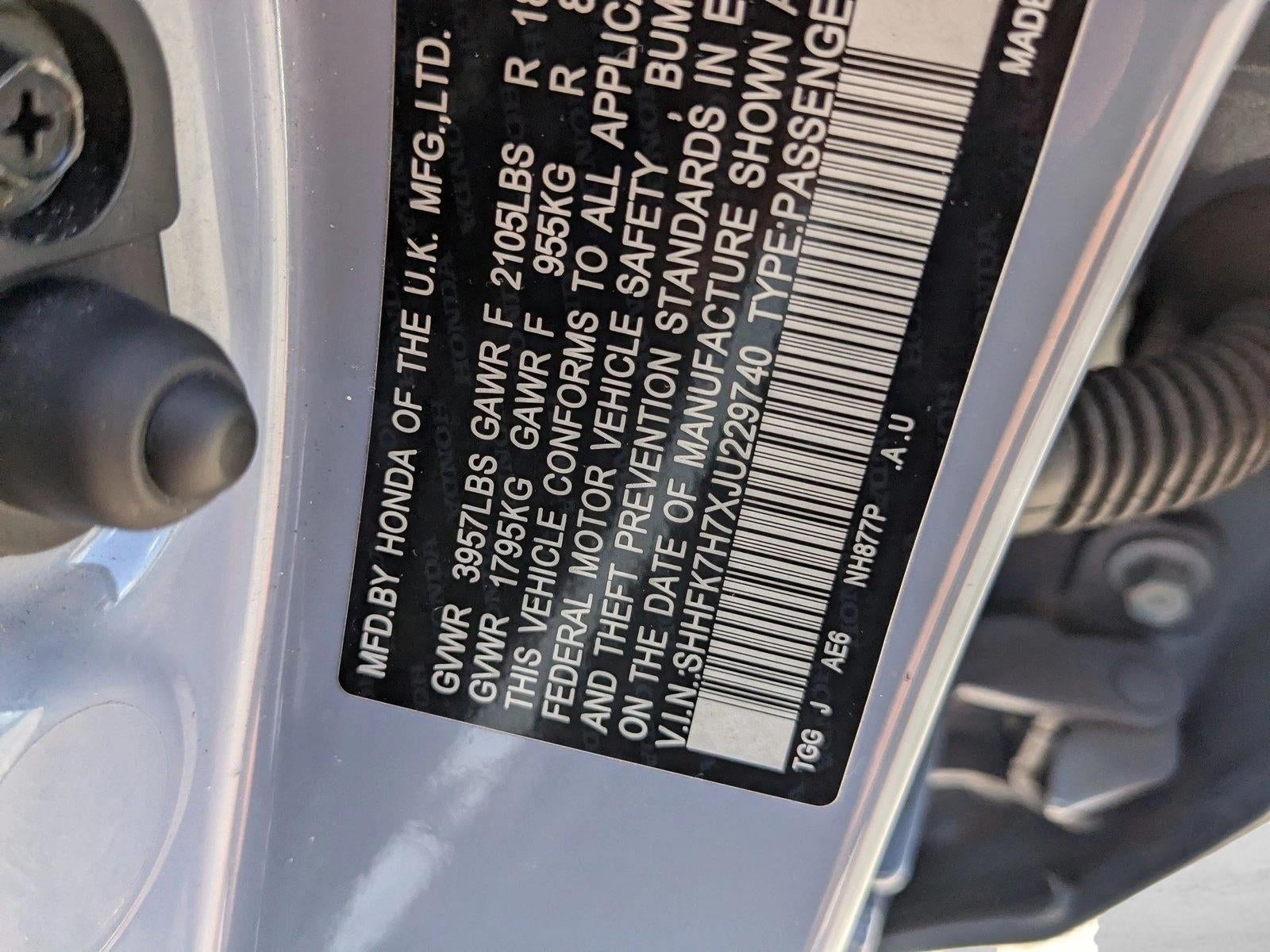 2018 Honda Civic Hatchback EX-L Navi