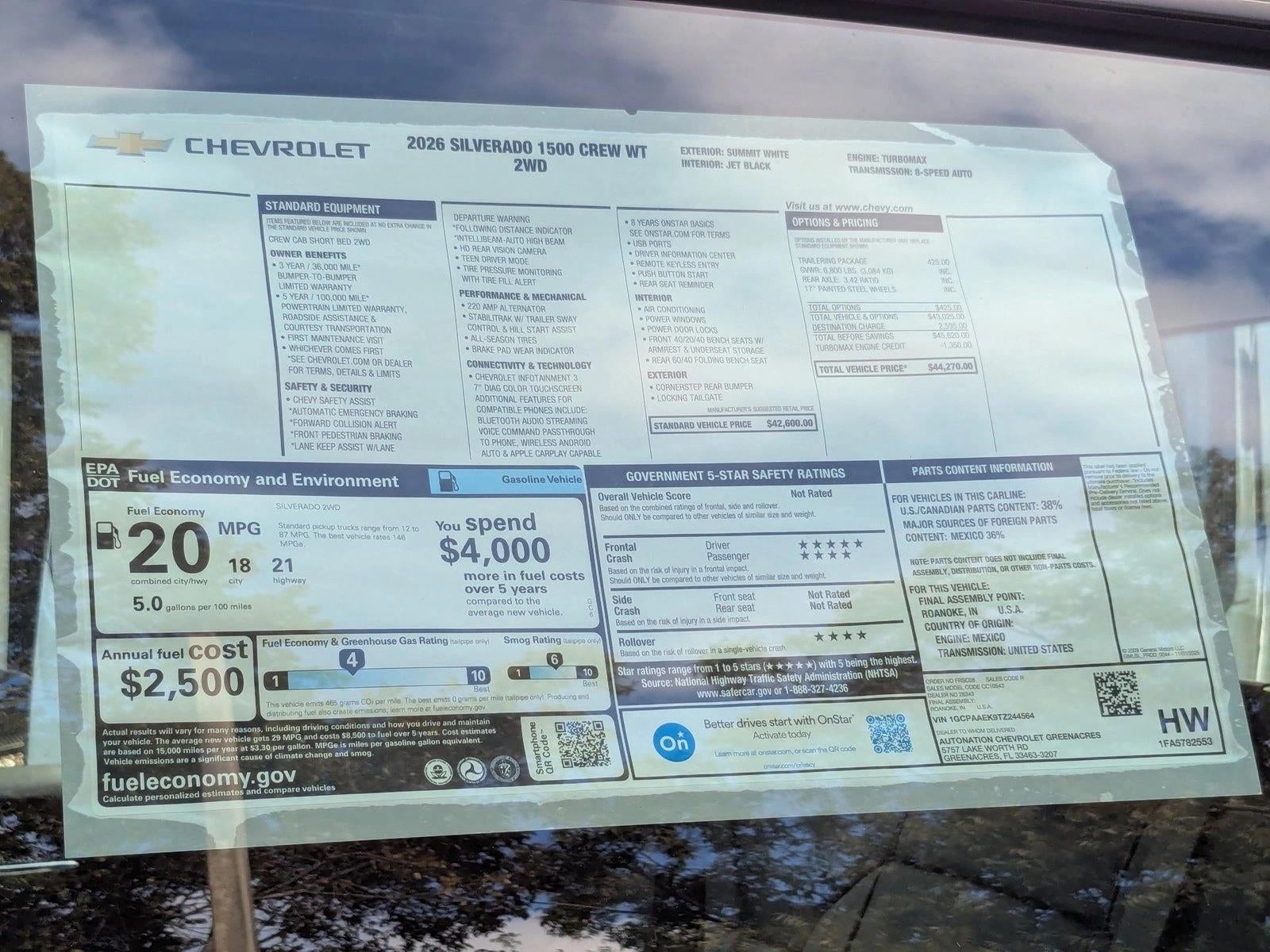 2026 Chevrolet Silverado 1500 WT