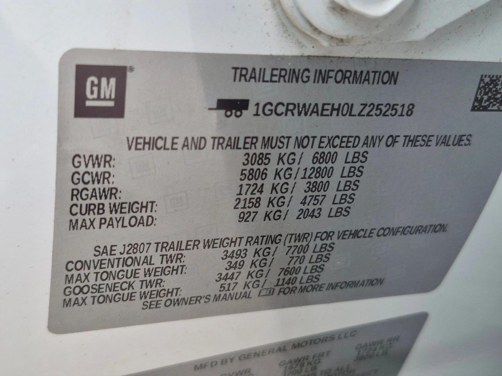 2020 Chevrolet Silverado 1500 Work Truck