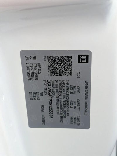 2025 Chevrolet Express Cargo Base