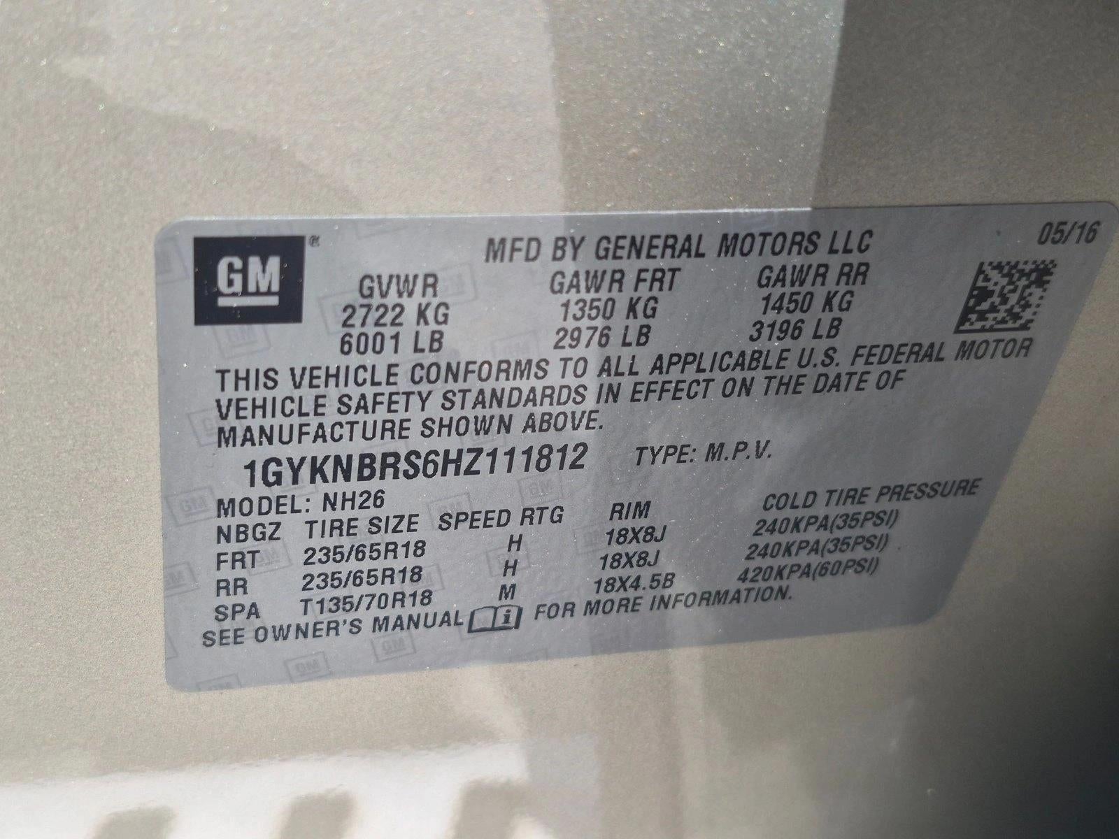 2017 Cadillac XT5 Luxury FWD