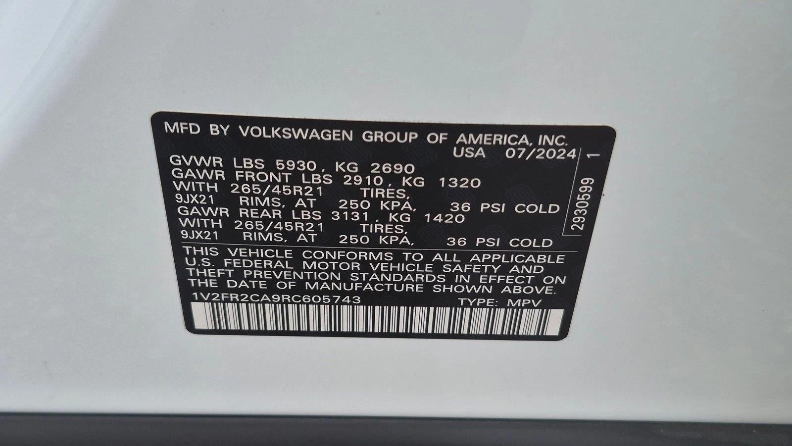 2024 Volkswagen Atlas 2.0T SEL Premium R-Line