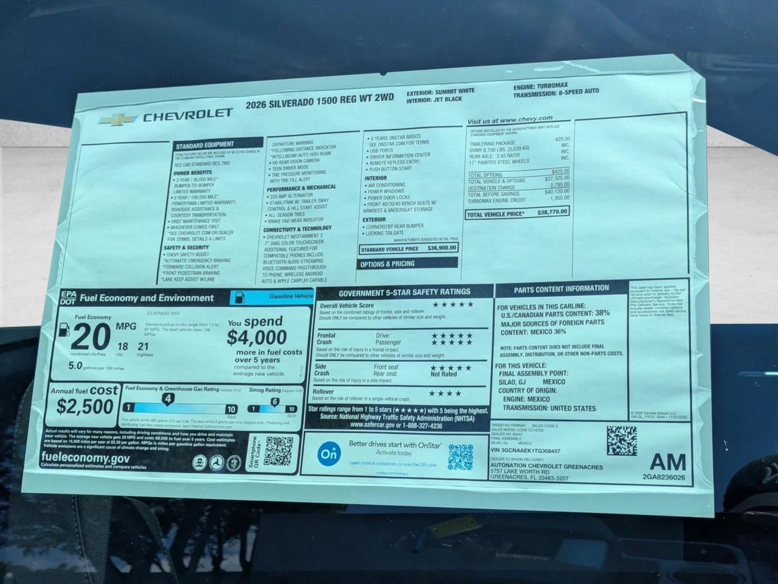 2026 Chevrolet Silverado 1500 WT