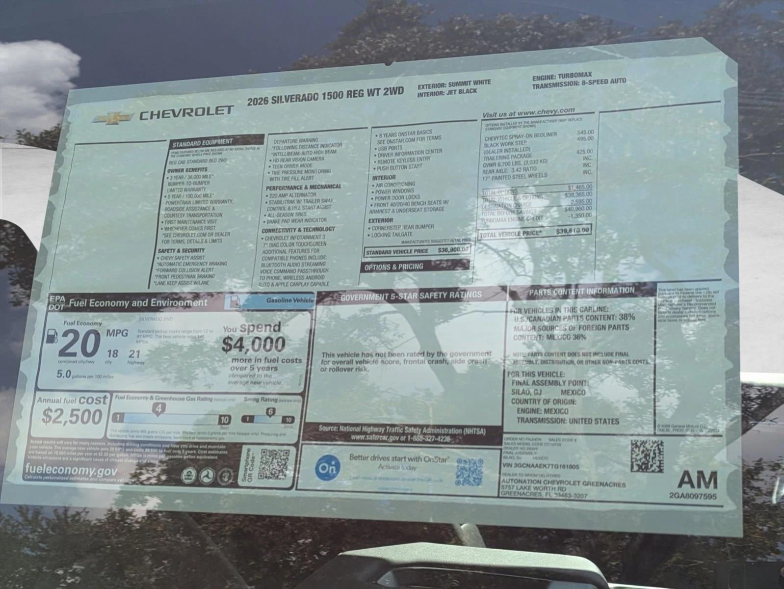 2026 Chevrolet Silverado 1500 WT