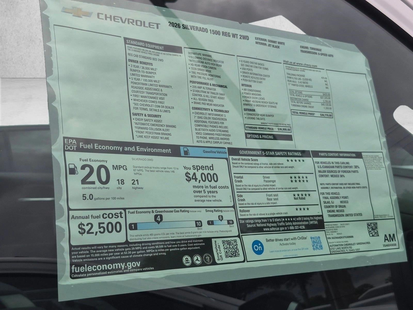 2026 Chevrolet Silverado 1500 WT