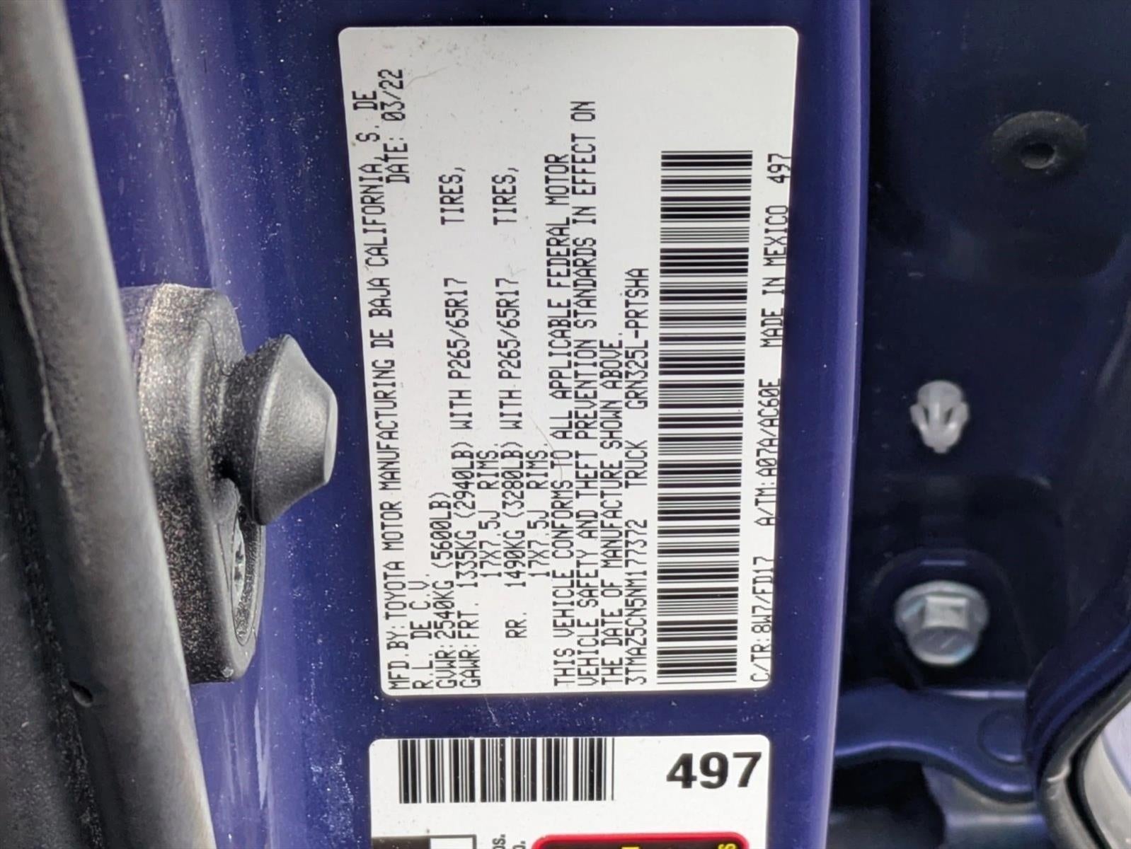 2022 Toyota Tacoma 2WD SR5