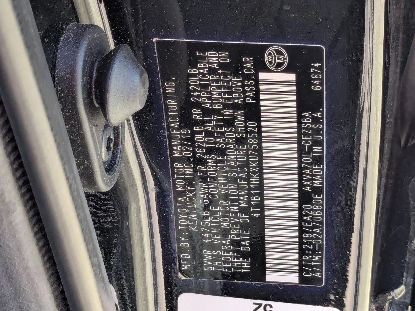 2019 Toyota Camry SE