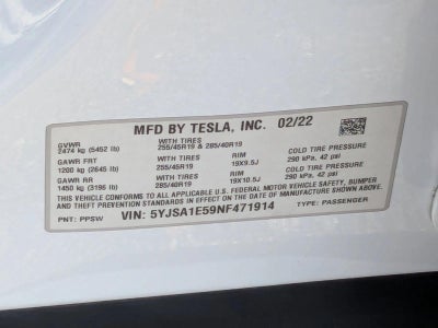 2022 Tesla Model S Base