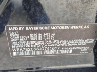 2018 BMW 740i 740i