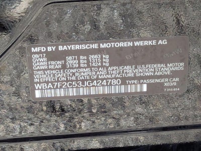 2018 BMW 7 Series ALPINA B7 xDrive