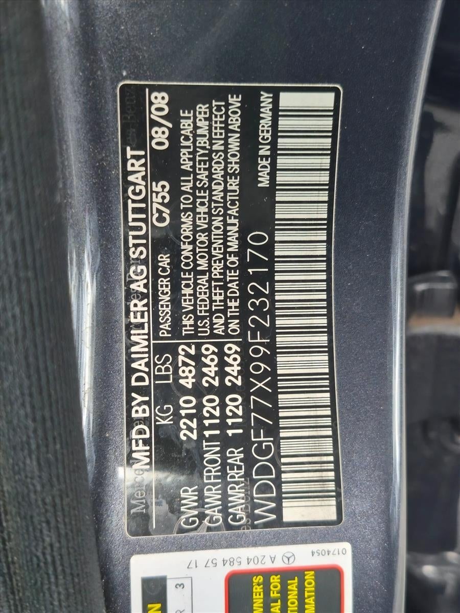 2009 Mercedes-Benz C 63 AMG® 6.3L AMG®