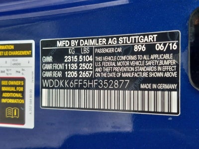 2017 Mercedes-Benz E 400 E 400