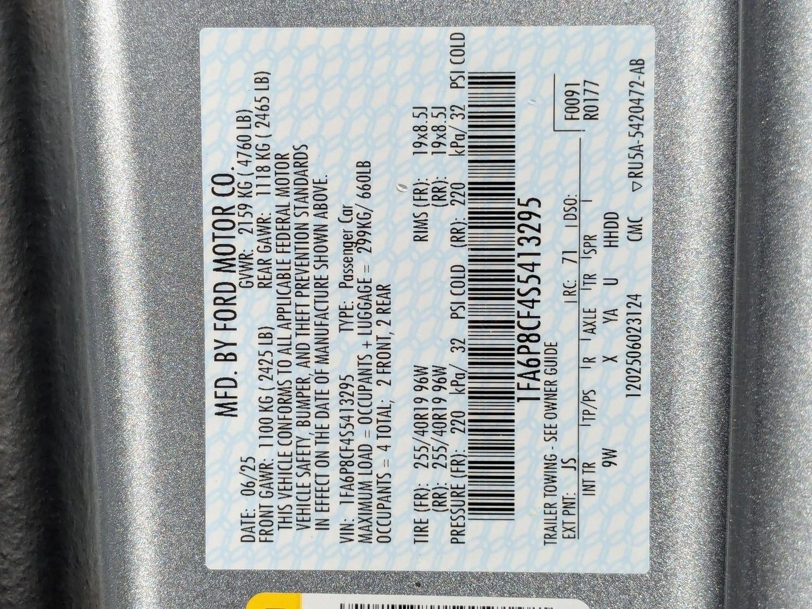 2025 Ford Mustang GT Premium Fastback