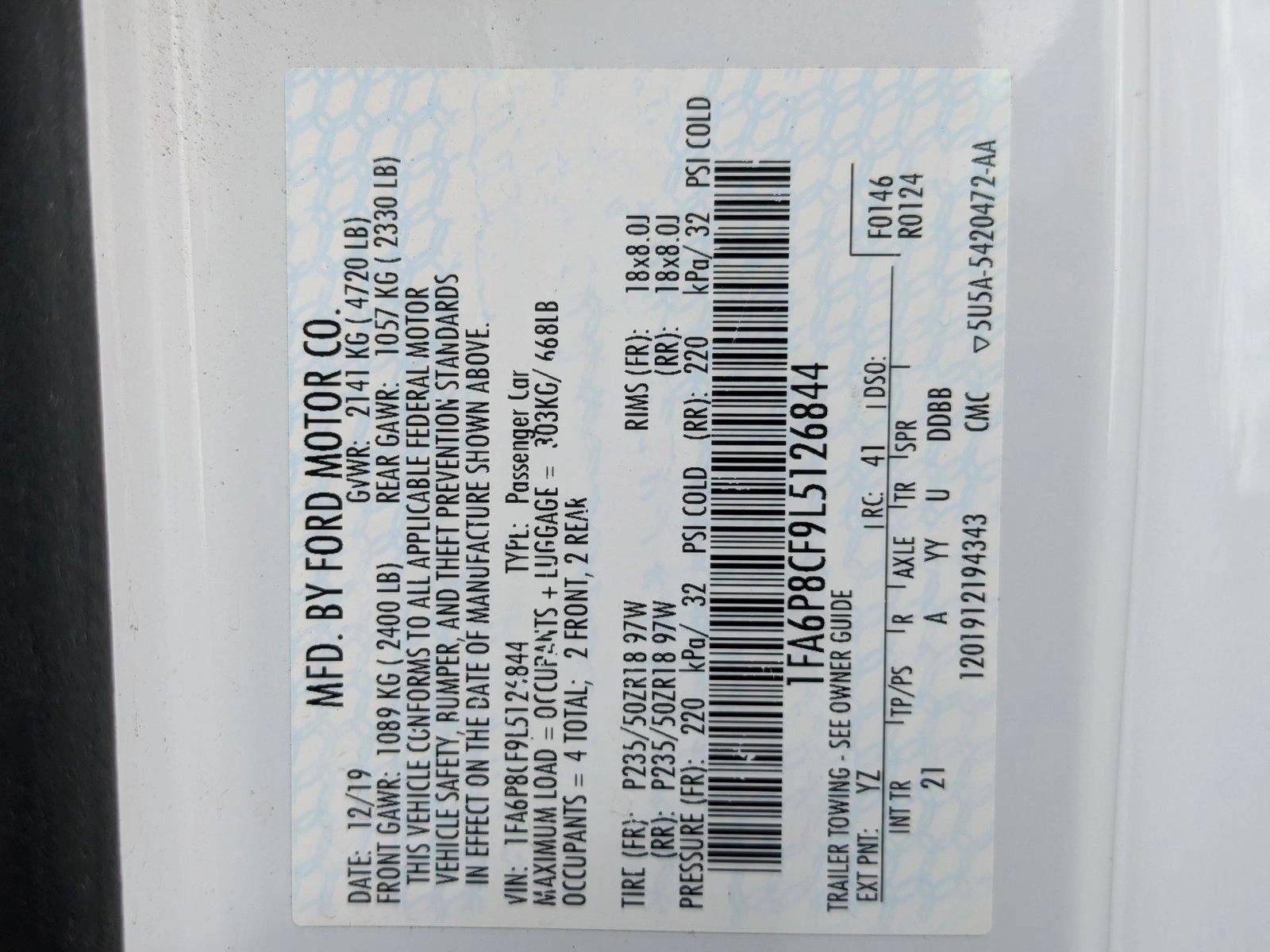 2020 Ford Mustang GT Fastback