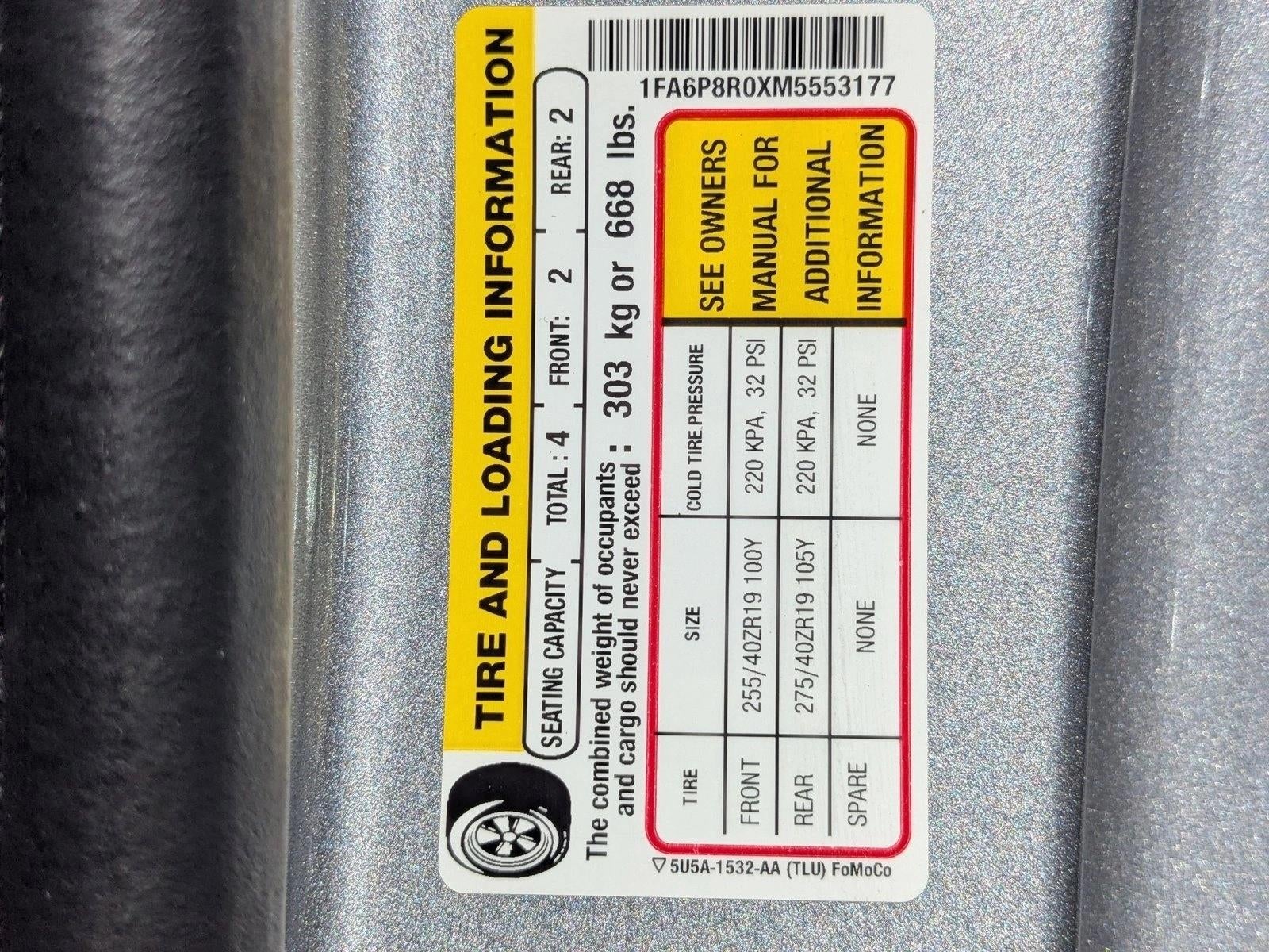 2021 Ford Mustang Mach 1 Fastback