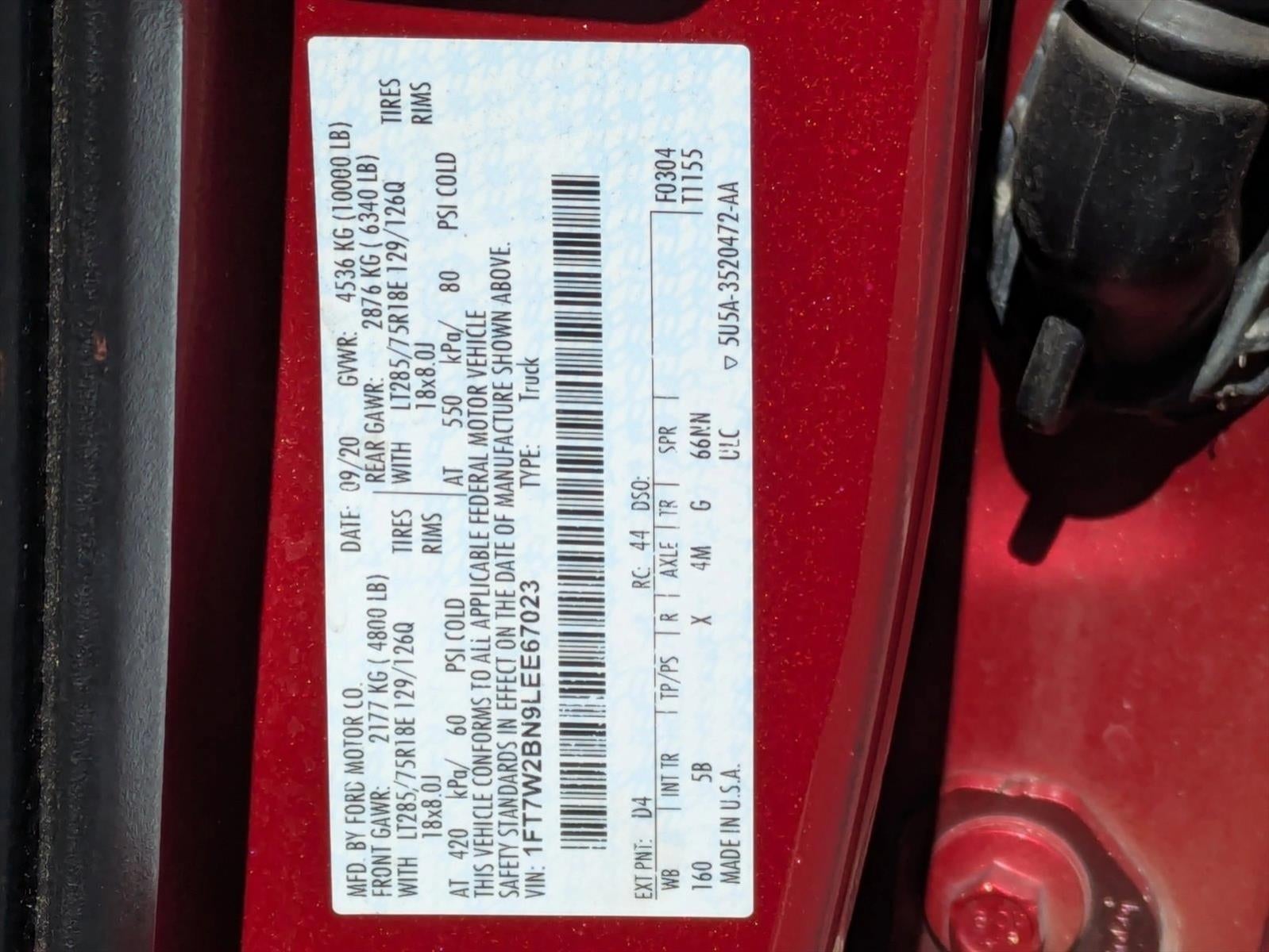 2020 Ford Super Duty F-250 SRW LARIAT 4WD Crew Cab 6.75' Box