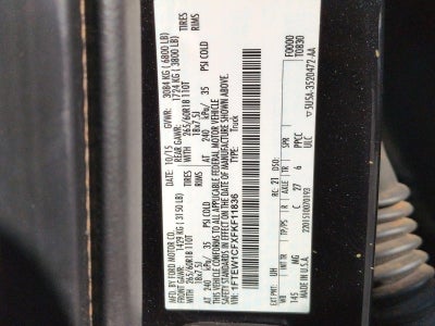 2015 Ford F-150 2WD SuperCrew 5-1/2 Ft Box XLT