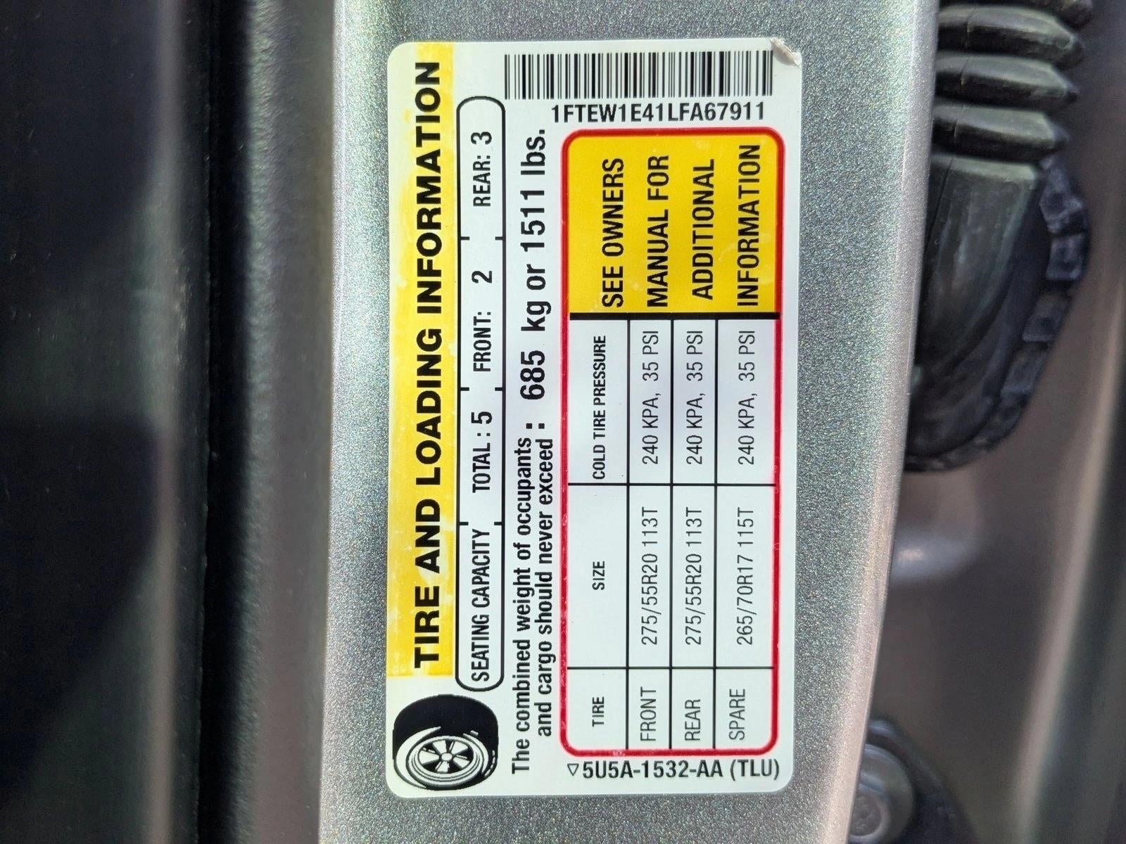 2020 Ford F-150 Platinum 4WD SuperCrew 5.5' Box