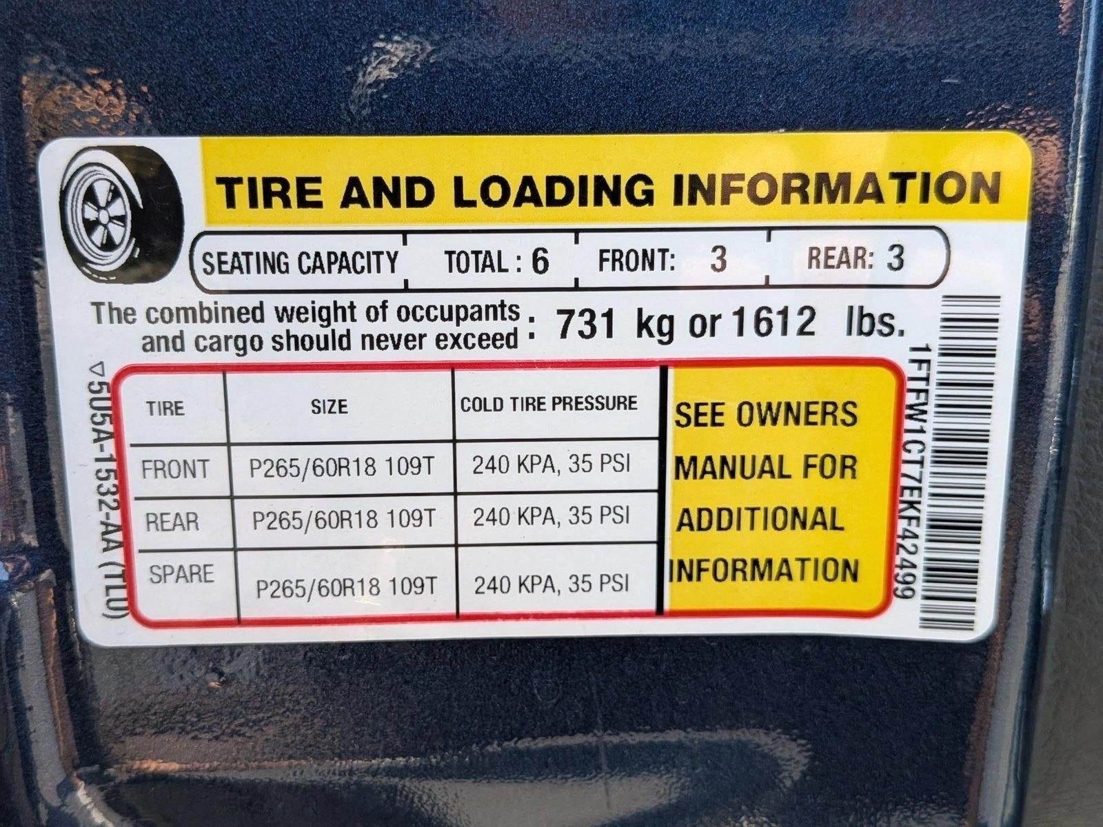 2014 Ford F-150 2WD SuperCrew 5-1/2 Ft Box XLT