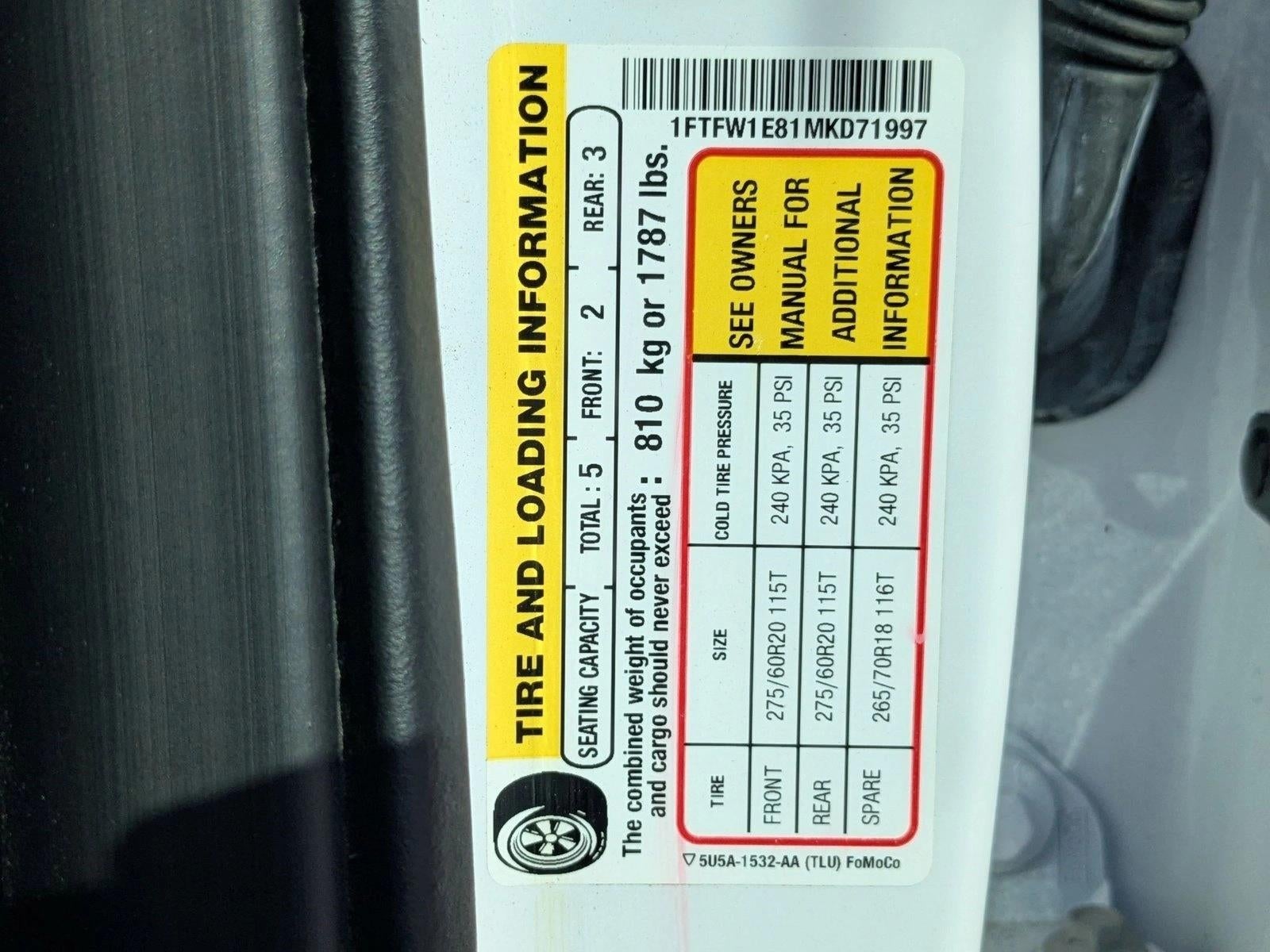 2021 Ford F-150 XLT 4WD SuperCrew 5.5' Box