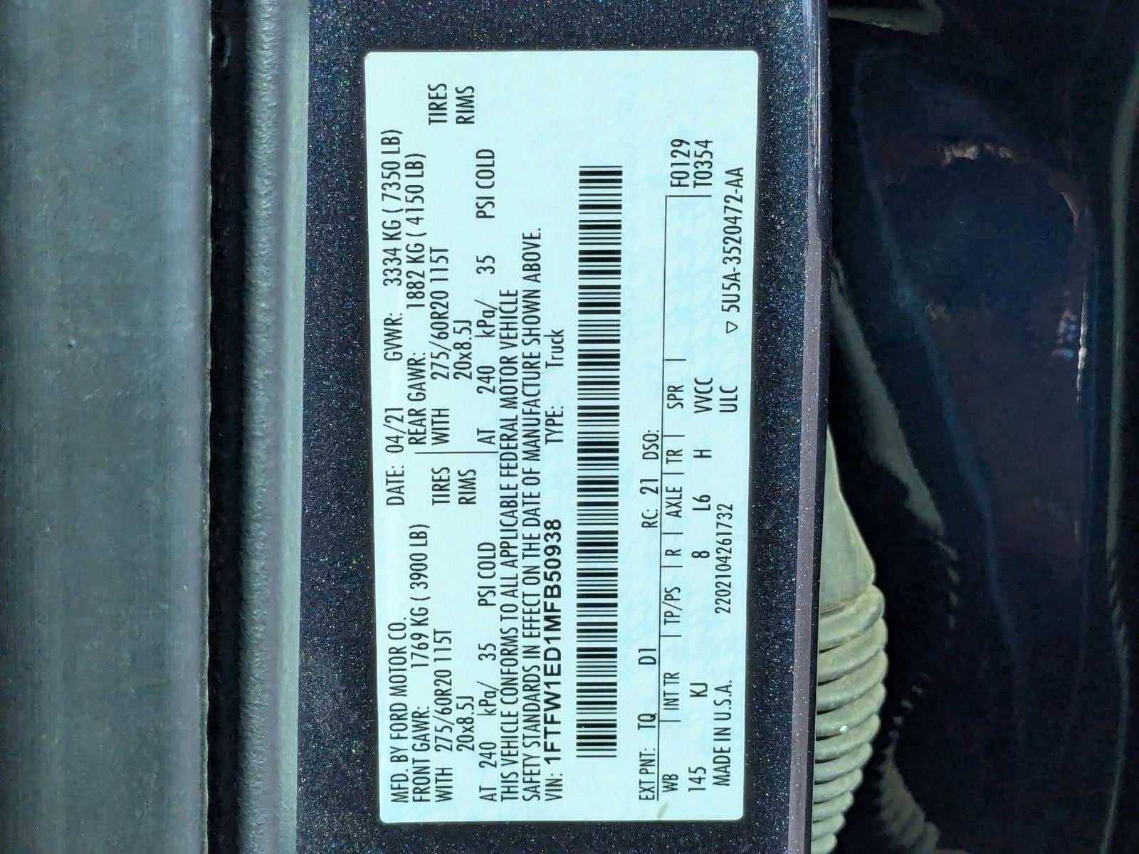 2021 Ford F-150 King Ranch 4WD SuperCrew 5.5' Box