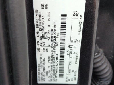 2020 Ford F-150 Raptor 4WD SuperCrew 5.5' Box