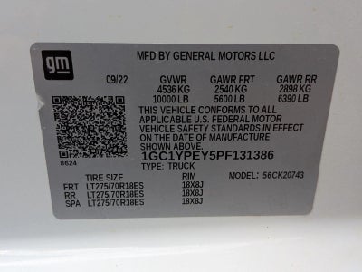 2023 Chevrolet Silverado 2500 HD Crew Cab Standard Box 4-Wheel Drive LTZ