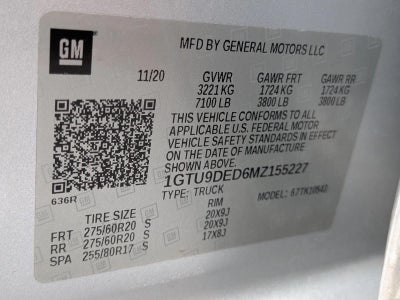 2021 GMC Sierra 1500 Crew Cab Short Box 4-Wheel Drive SLT